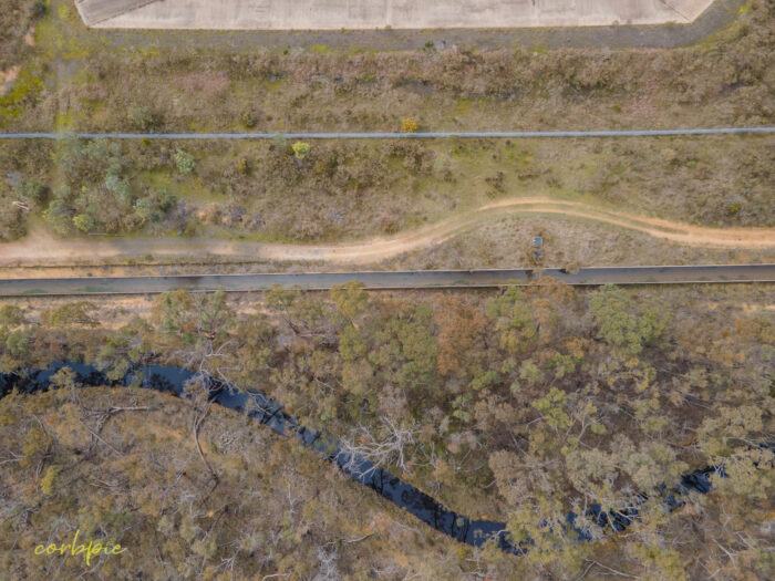 Coliban channel next to old channel