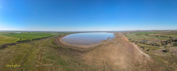 Lake Cooper with water drone pano 2