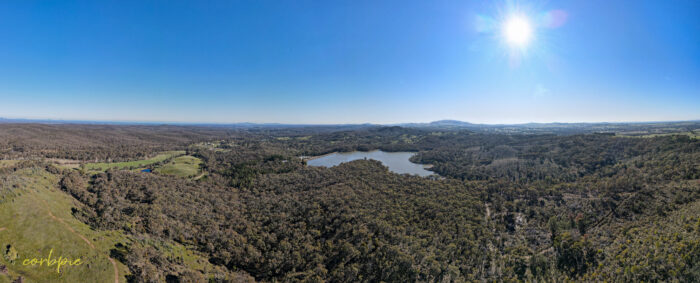 Mccay Reservoir drone pano 2