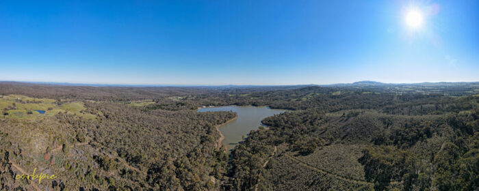 Mccay Reservoir drone pano 3