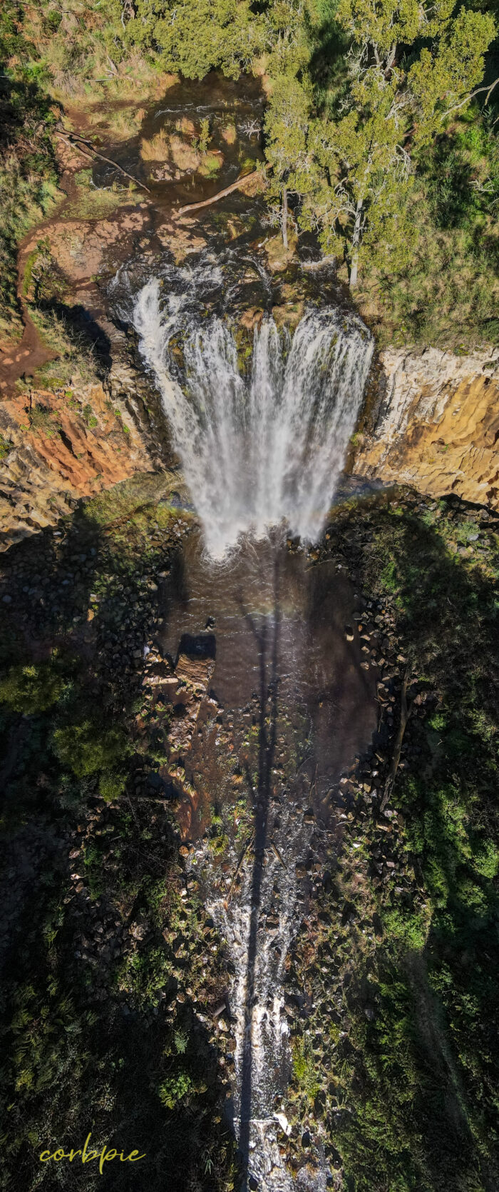 Trentham Falls drone vertical 5