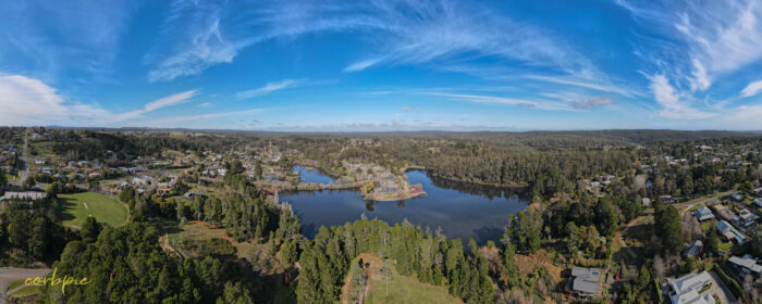 Lake Daylesford drone pano