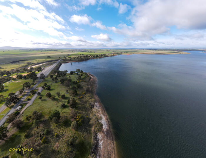 Tullaroop Reservoir drone 24