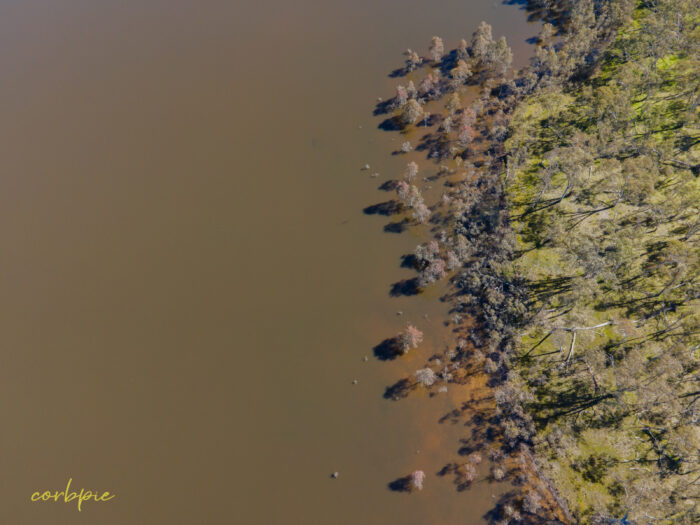 Barkers Creek Reservoir full drone 11