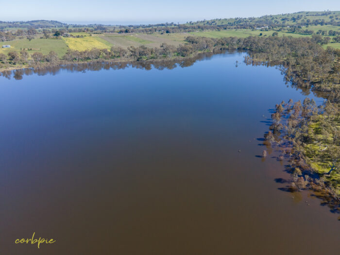 Barkers Creek Reservoir full drone 12