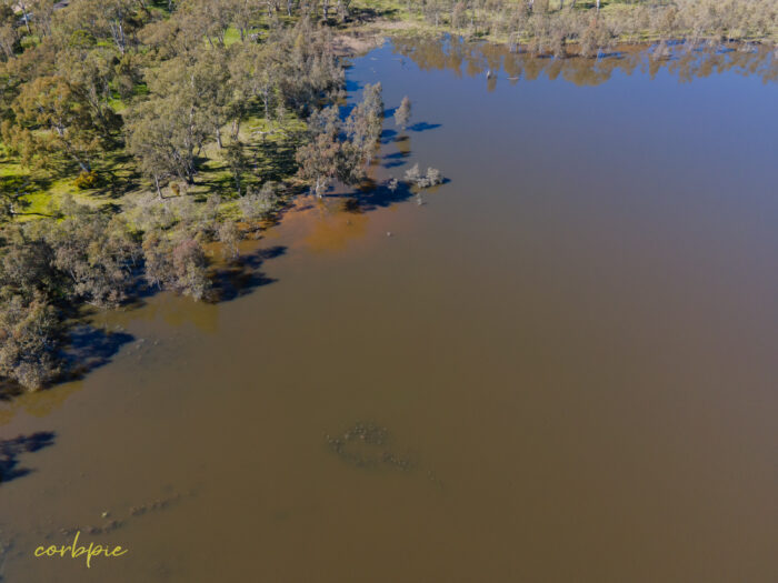 Barkers Creek Reservoir full drone 14