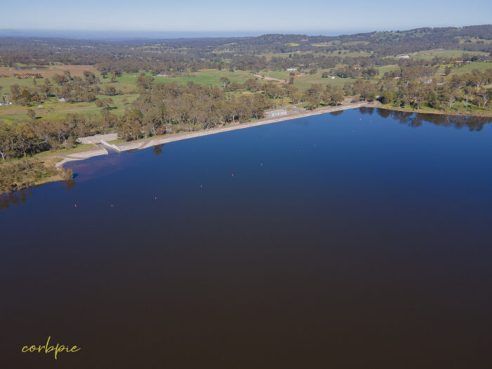 Barkers Creek Reservoir full drone 19