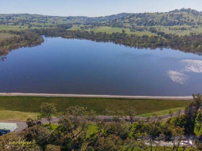 Barkers Creek Reservoir full drone 2