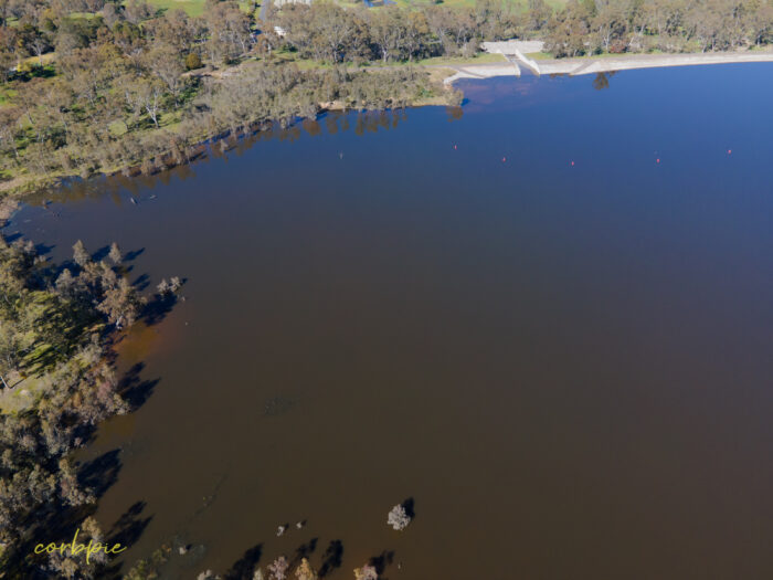 Barkers Creek Reservoir full drone 20