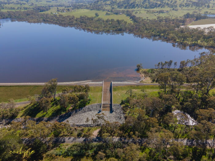 Barkers Creek Reservoir full drone 3