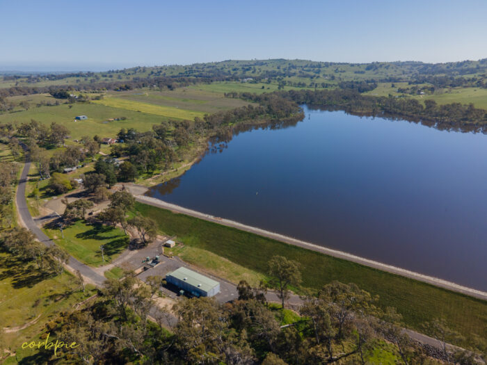 Barkers Creek Reservoir full drone 4
