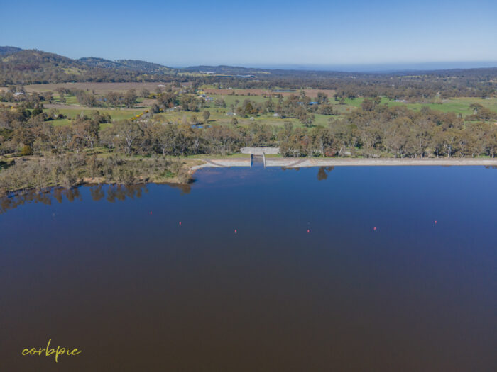 Barkers Creek Reservoir full drone 9