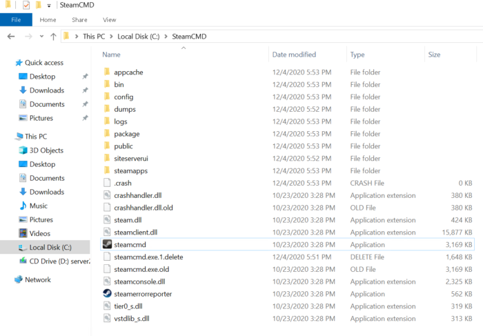 DayZ Namalsk server SteamCMD extracted 1