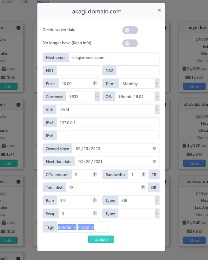 my idlers self hosted server domain information data EDIT my idlers self hosted server domain information data EDIT