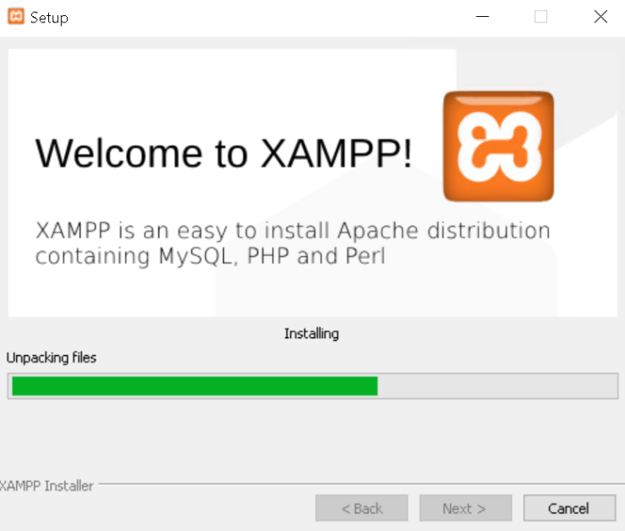 xampp installing
