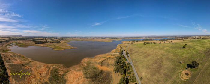 Derrinal Lake Eppalock drone pano