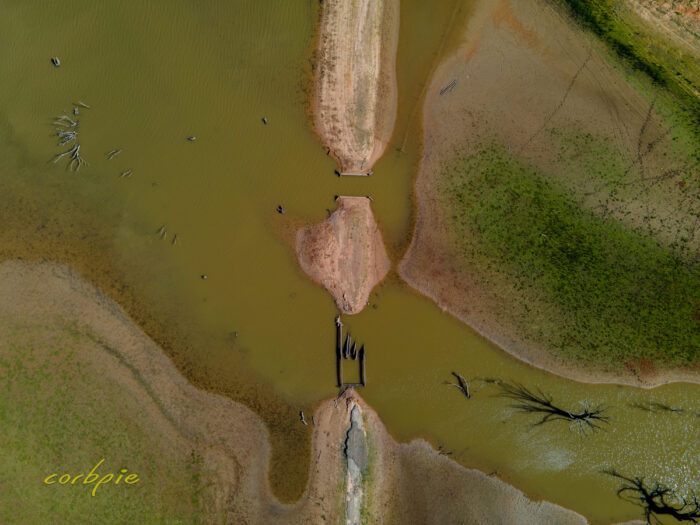 Derrinal old bridge Lake Eppalock drone 6
