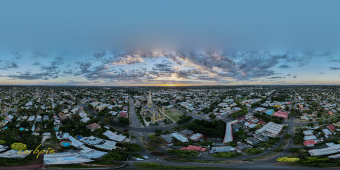 Bendigo Sacred Heart Cathedral morning drone 13