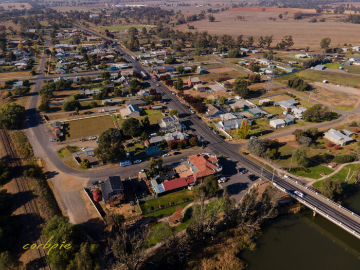 Bridgewater Loddon River drone 1