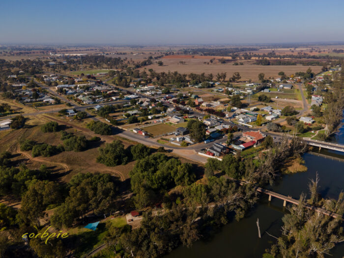 Bridgewater Loddon River drone 2