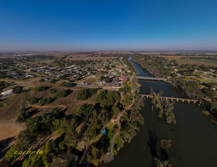 Bridgewater Loddon River drone 3