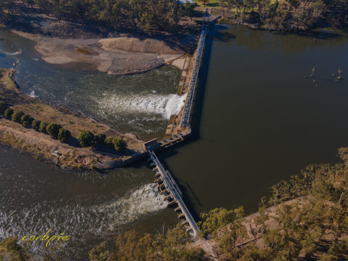 Goulburn Weir drone 14