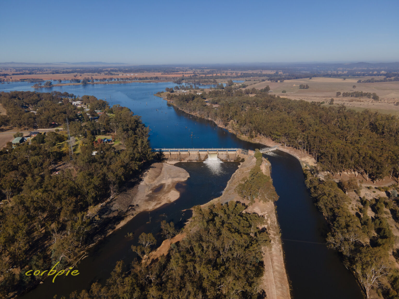 Goulburn Weir Nagambie drone images