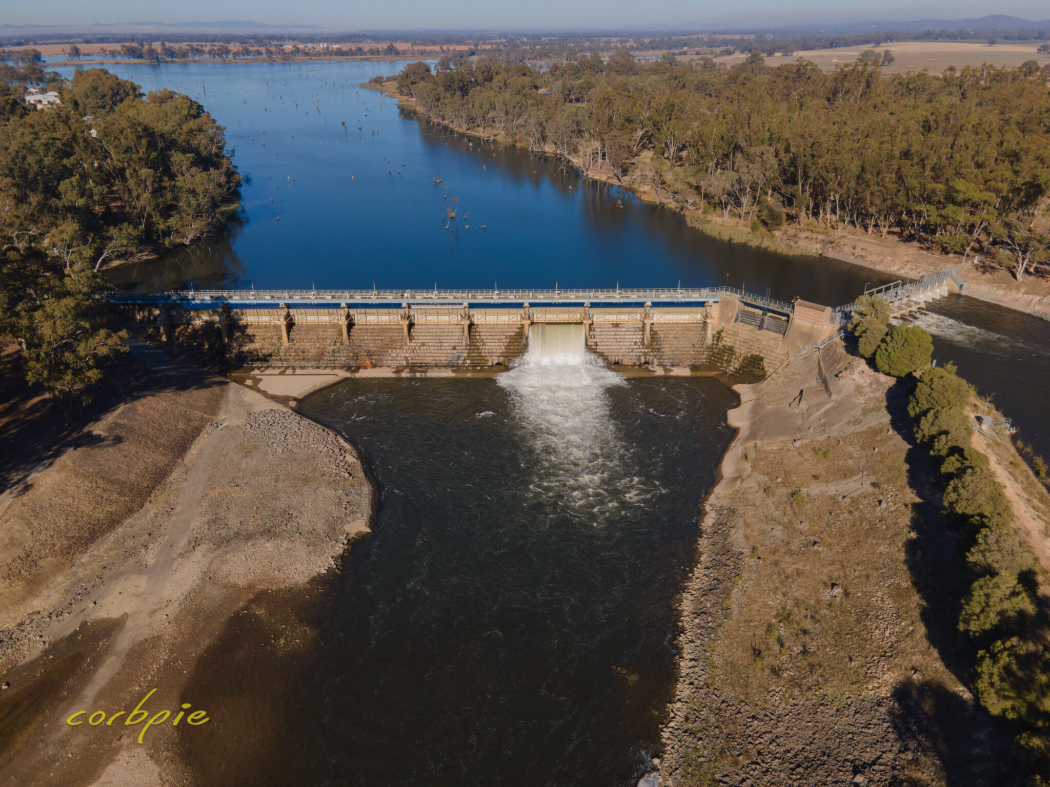 Goulburn Weir Nagambie drone images