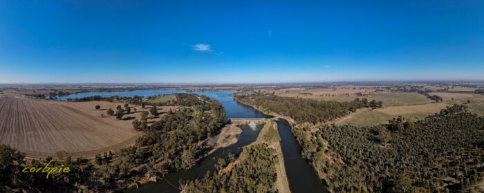 Goulburn Weir drone pano 1