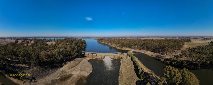 Goulburn Weir drone pano 2