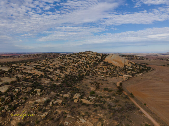 Mount Hope granite outcrop drone 10