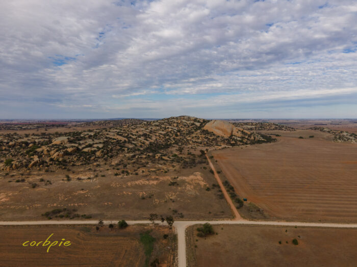 Mount Hope granite outcrop drone 2