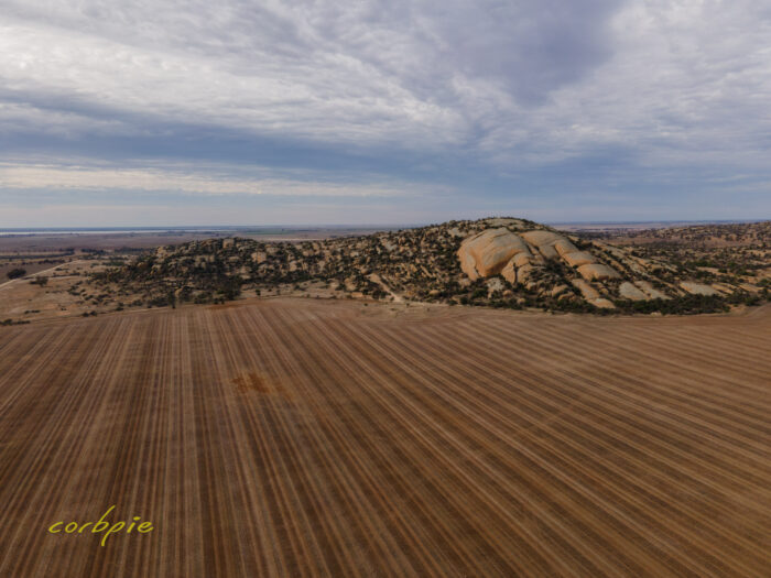 Mount Hope granite outcrop drone 3