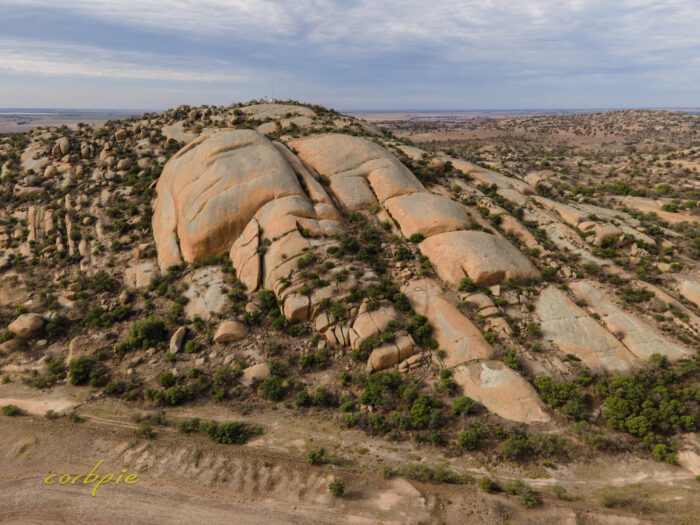 Mount Hope granite outcrop drone 4