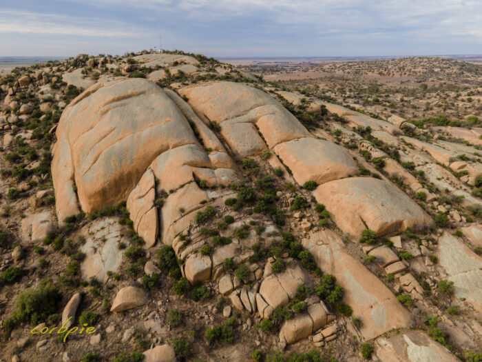 Mount Hope granite outcrop drone 5