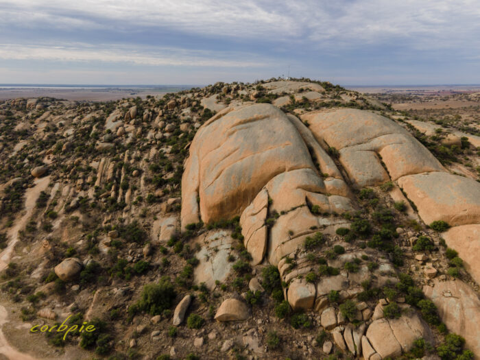 Mount Hope granite outcrop drone 6
