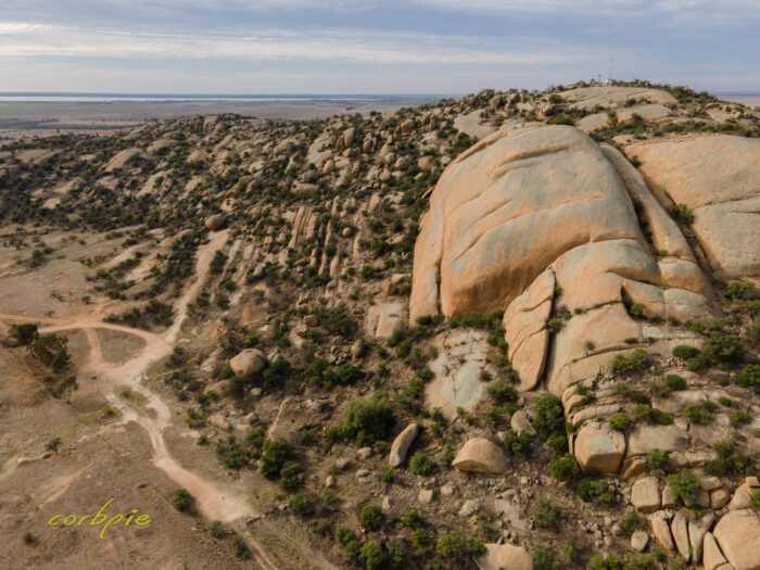 Mount Hope granite outcrop drone 7