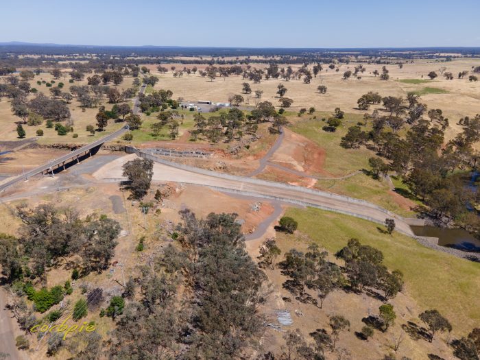 Lake Eppalock spillway post works drone 10
