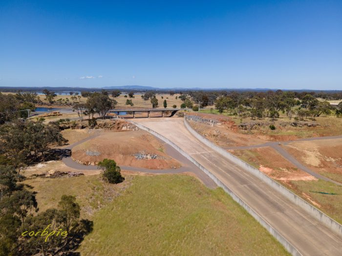 Lake Eppalock spillway post works drone 4