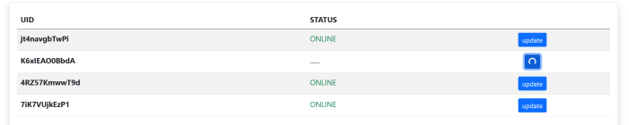 Bootstrap button spinner loader for table update Bootstrap button spinner loader for table update