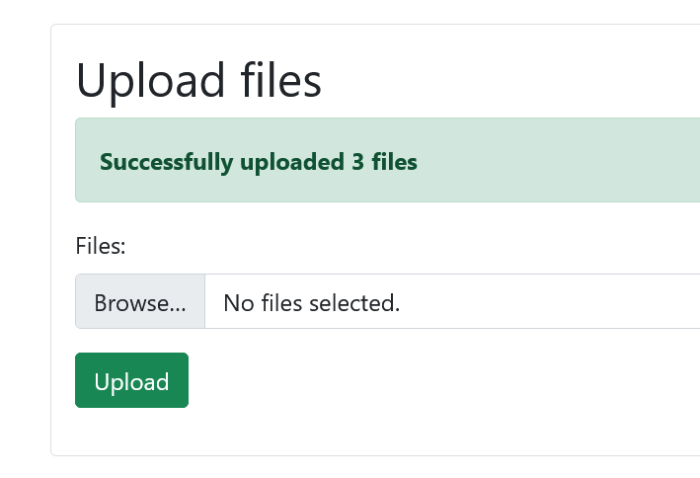 Laravel 9 multiple file upload success