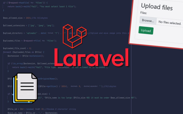 Laravel 9 upload multiple files