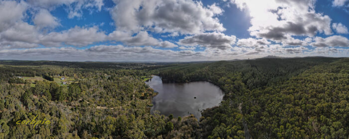 St Georges Lake drone pano