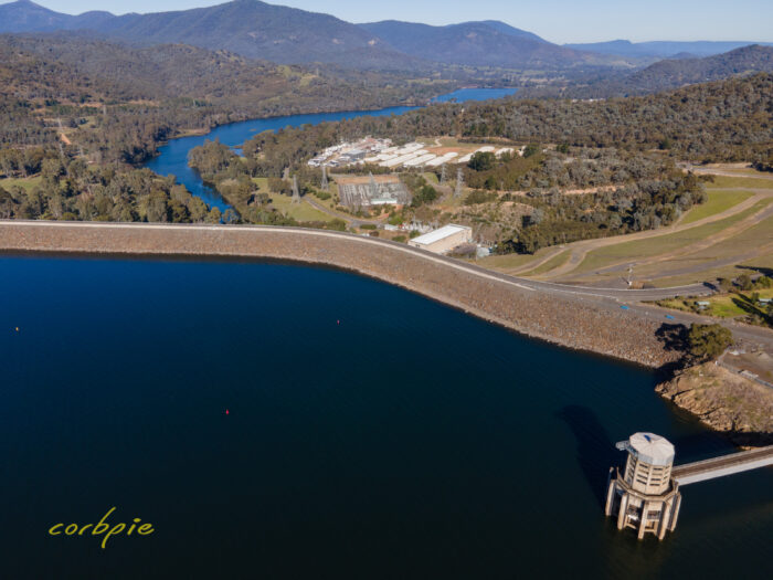 Lake Eildon dam wall drone 5