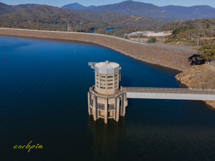 Lake Eildon tower drone 9