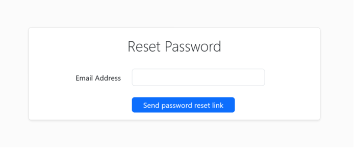 Centered Bootstrap 5.2 forgot password page Centered Bootstrap 5.2 forgot password page