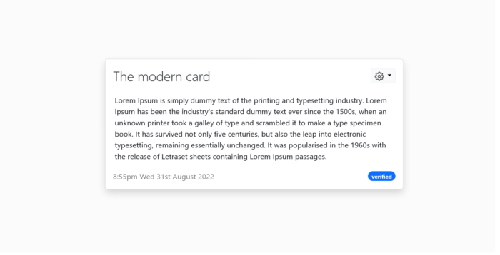 Modern Bootstrap 5.2 card