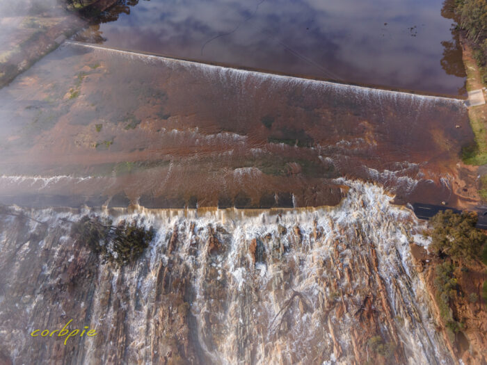 Lake Eppalock second overflow area drone 1