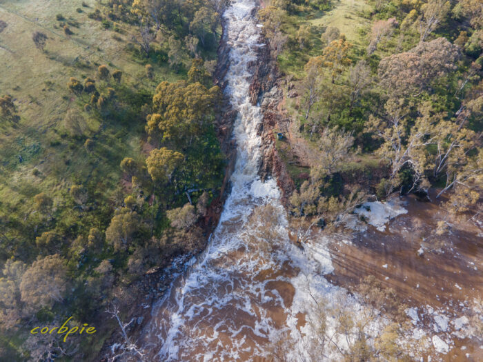 Lake Eppalock second overflow area drone 4