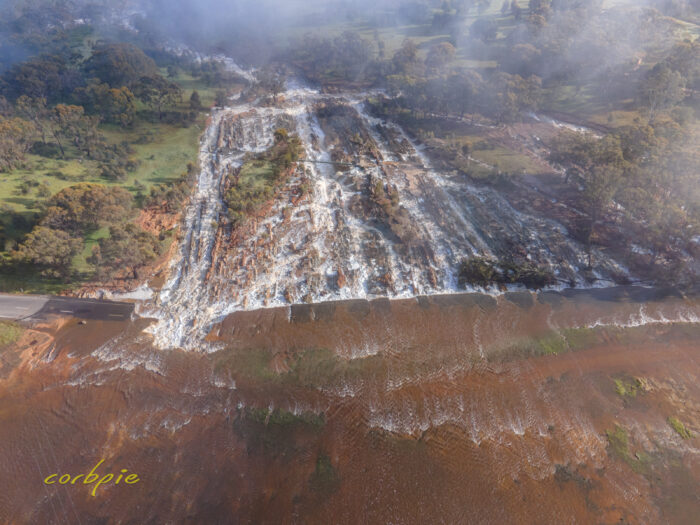 Lake Eppalock second overflow area drone 5